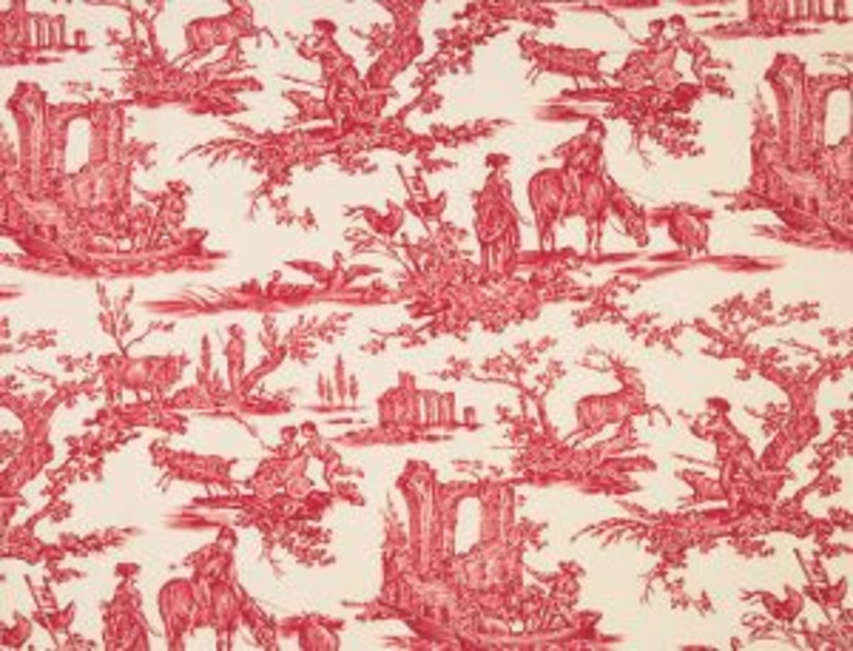 toile de Jouy cartonnage scènes pastorales
