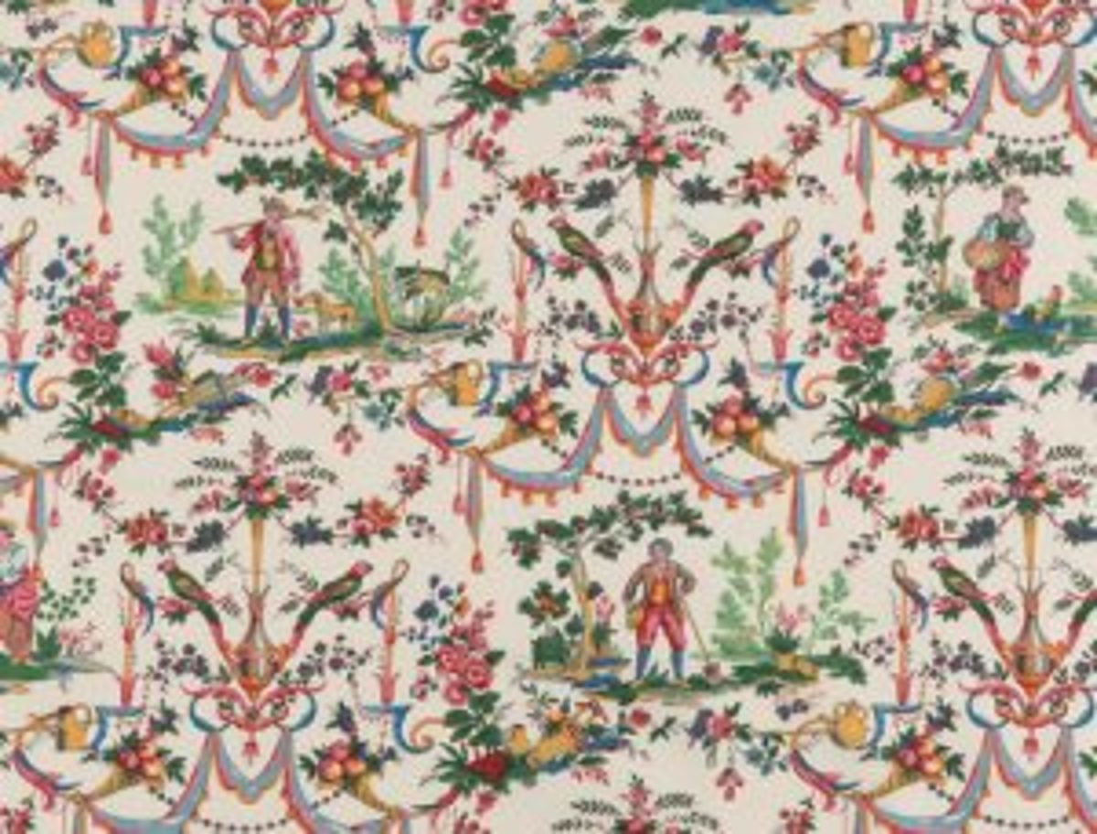 Toile de Jouy exotique cartonnage