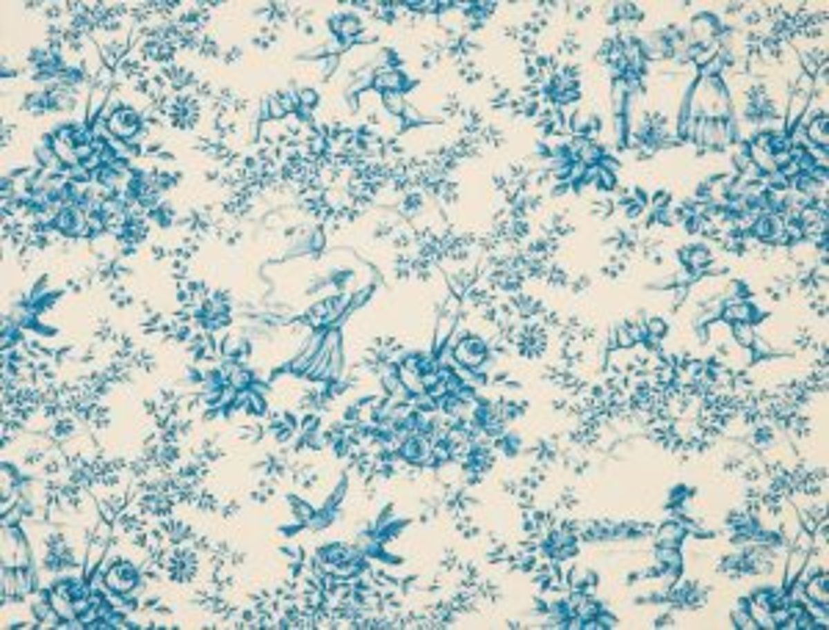 toile de Jouy campagne cartonnage