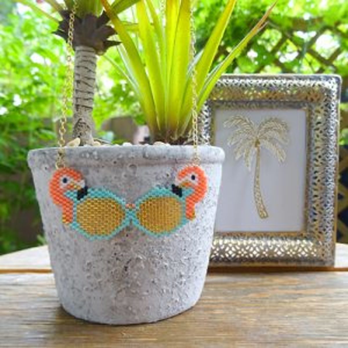 Brick stitch tissage de perles collier