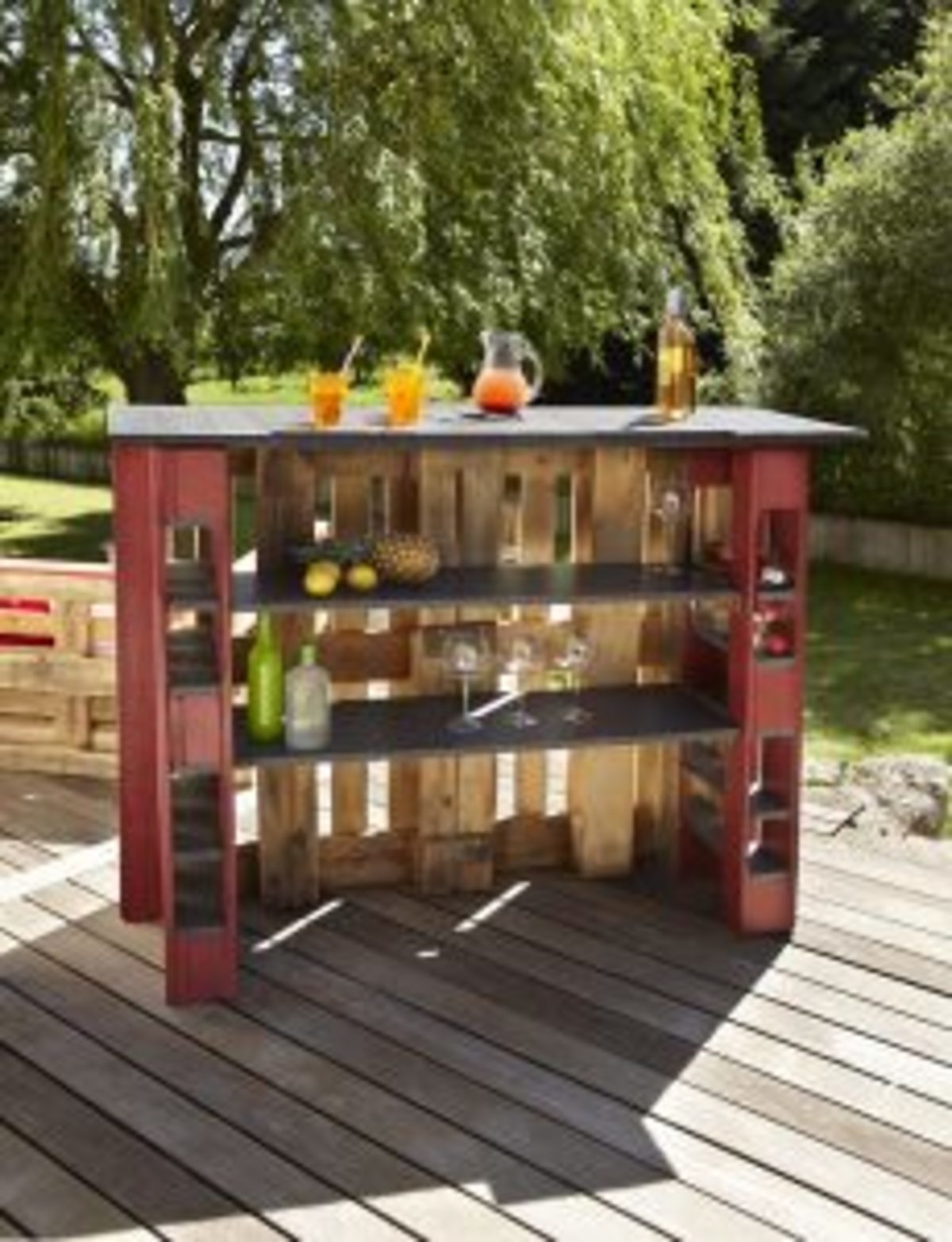 bar en bois de palettes