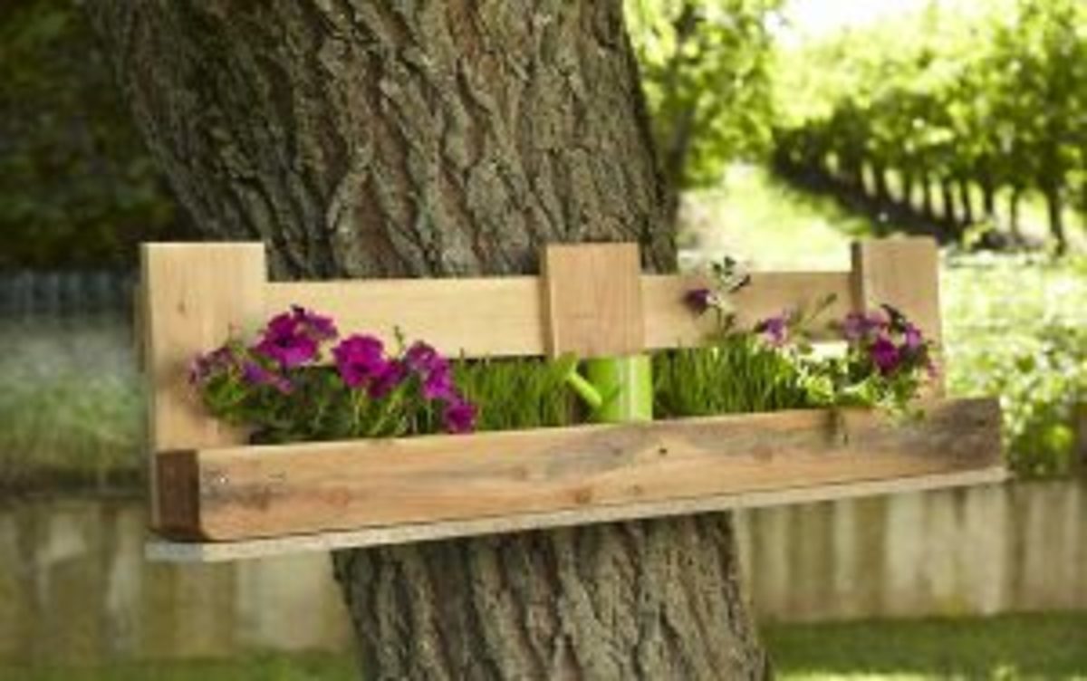 jardinière en bois de palette