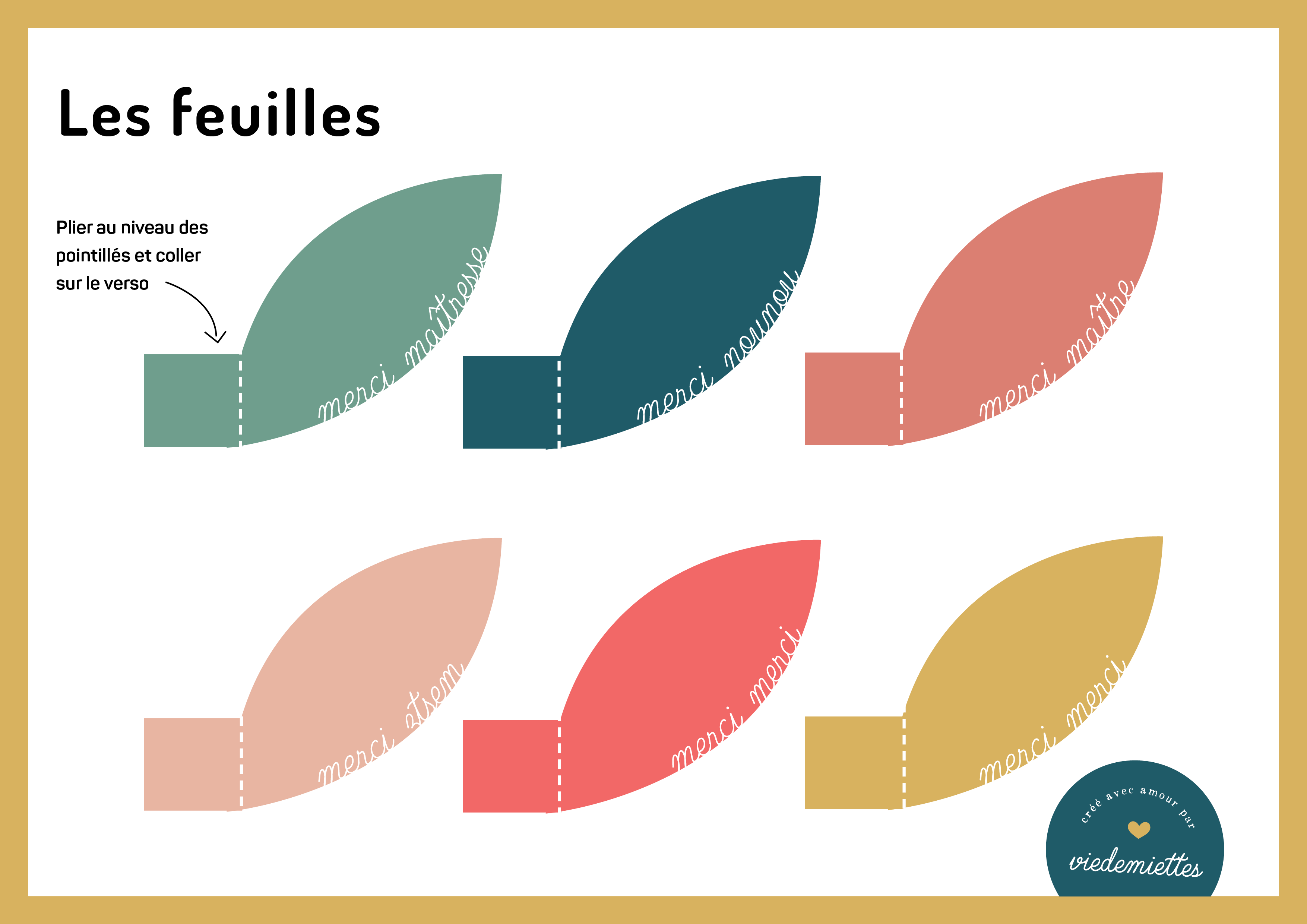 Kit pour maîtresse parfaite à imprimer