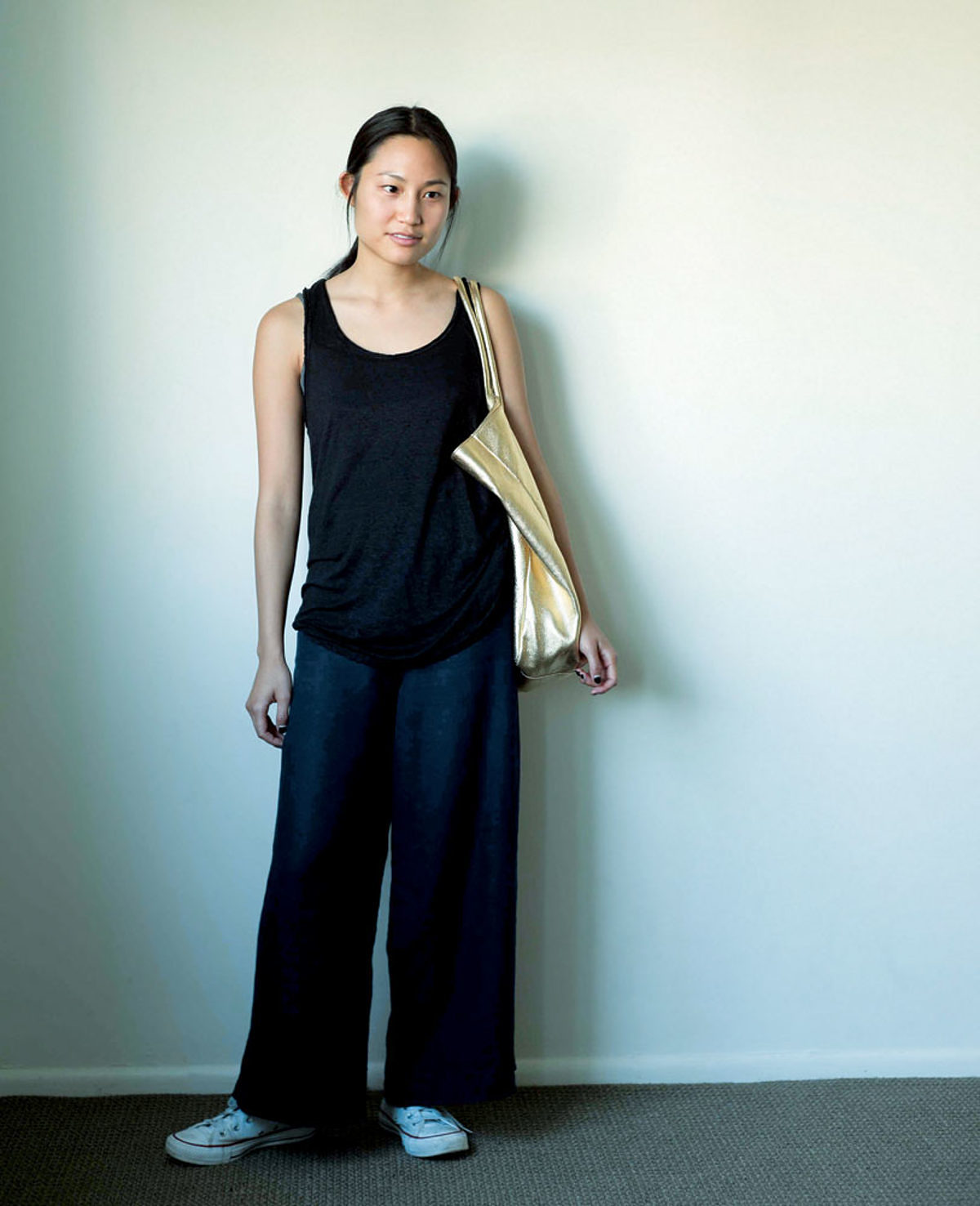 Couture vêtements en lin haut et pantalon