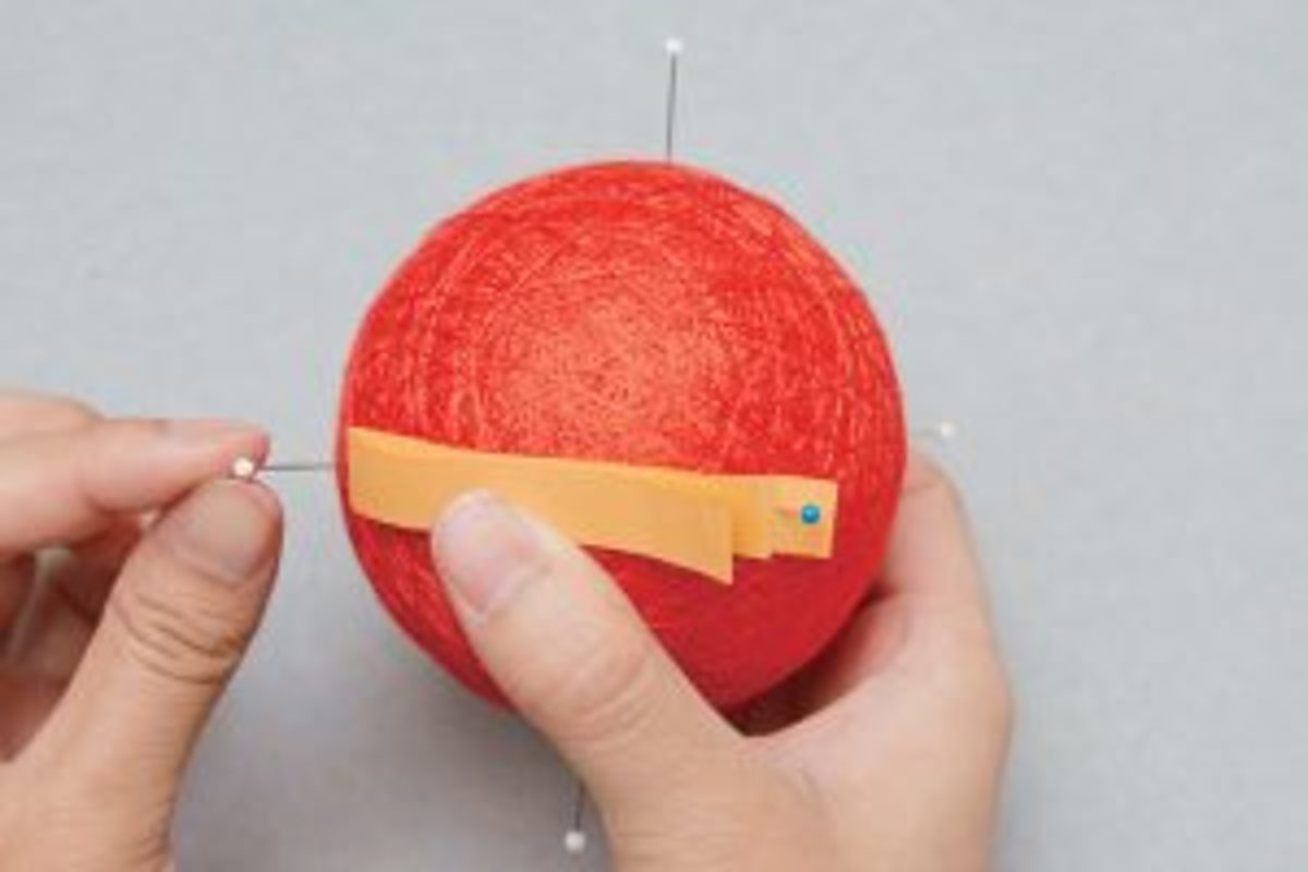 balle temari fil doré étape 6