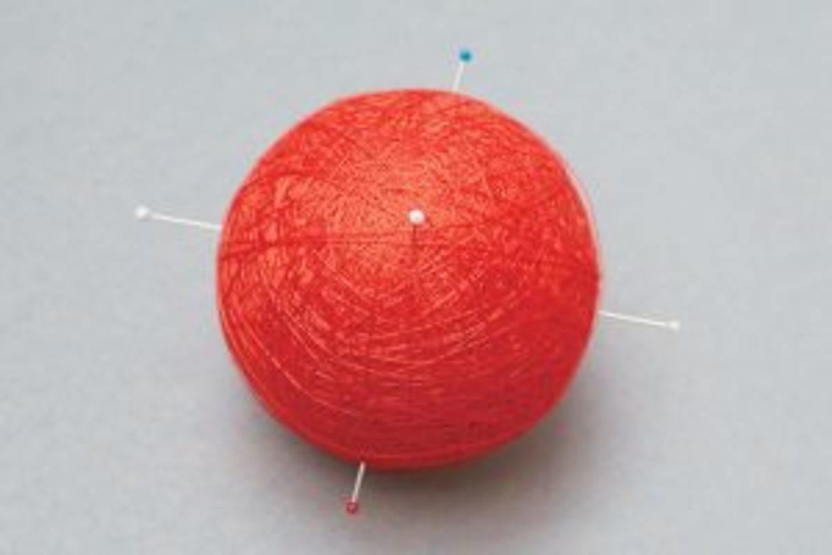 balle temari pose des épingles étape 11