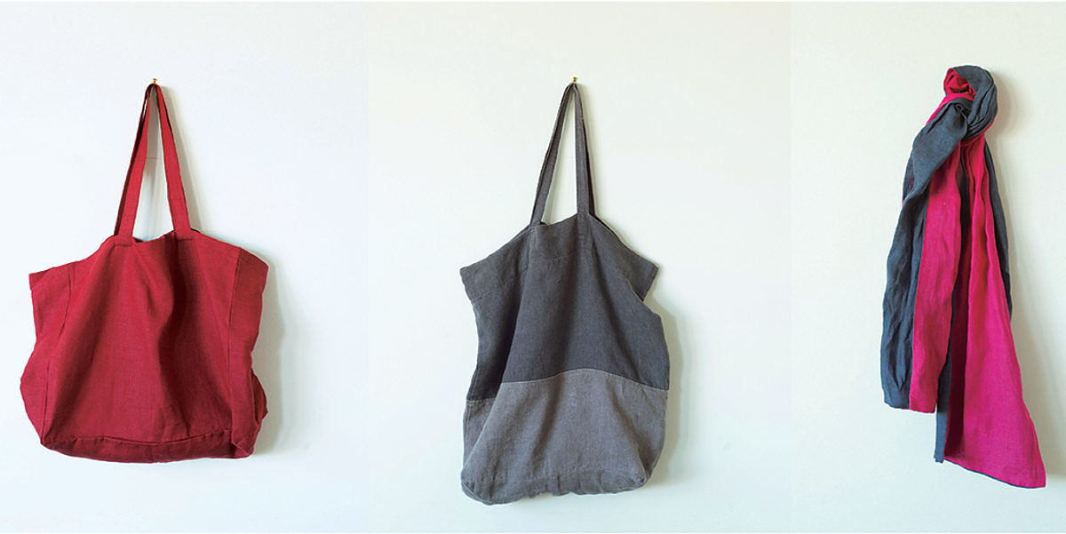 couture sacs écharpe en lin