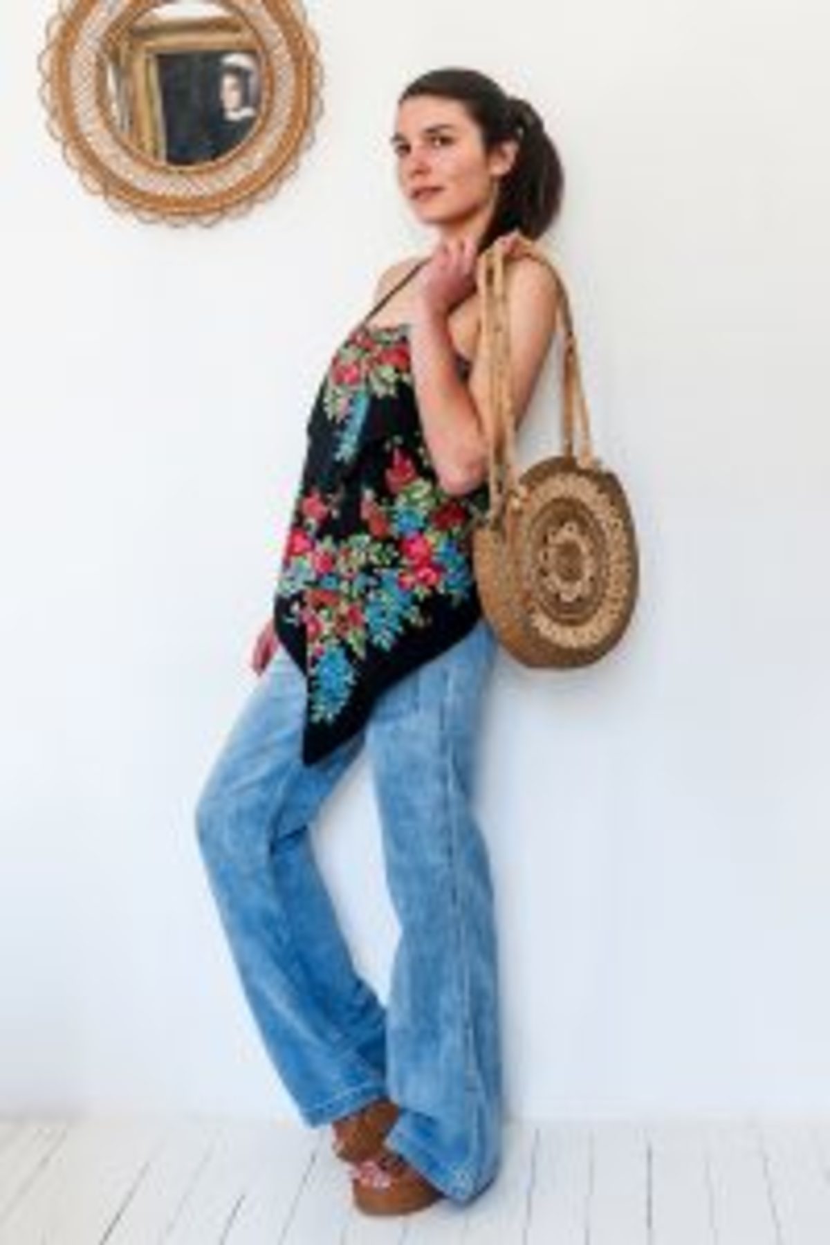upcycling foulard devient un top