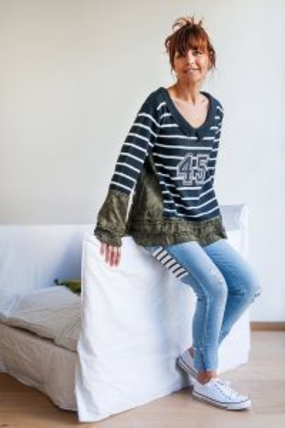 upcycling 3 vêtements transformés en tunique