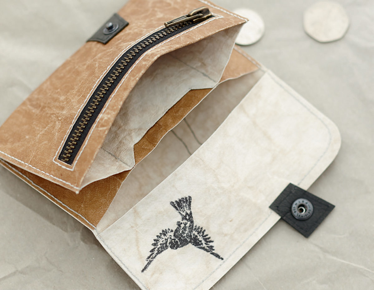 porte monnaie papier vegan