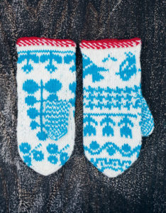 tricoter le jacquard moufles