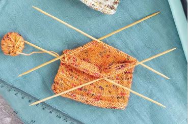 Lot De 2 Règles à Tricoter En Buis - Jauge Pour Aiguilles Et Taille - Tricot Chaussettes, écharpes