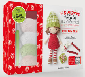 kit poupée au crochet Noël Lulu Compotine