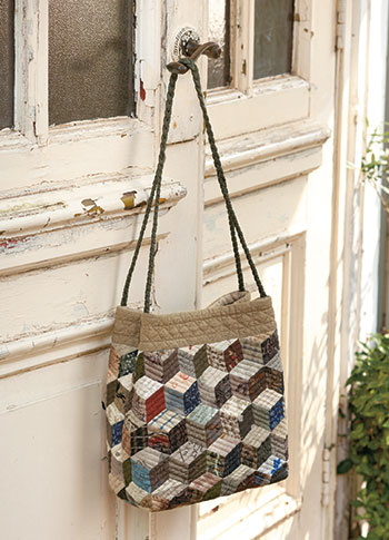 Sac cube en patchwork