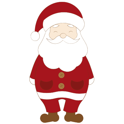 Santa le père Noël en feutrine