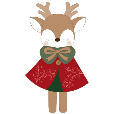 Cannelle la biche en feutrine