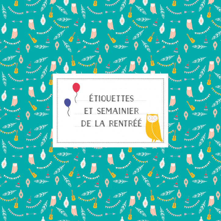 Des étiquettes et un planning pour la rentrée