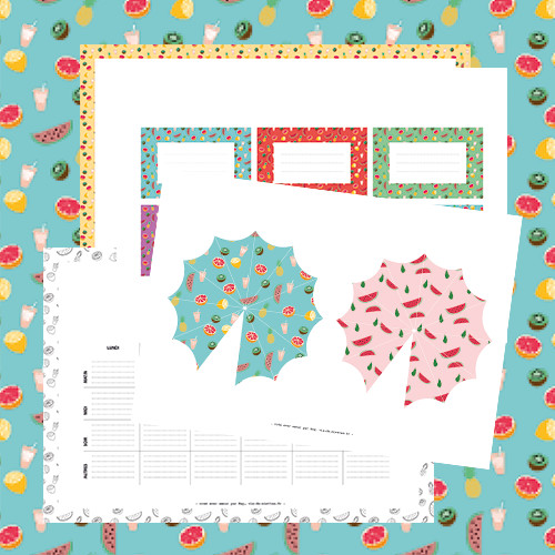 Kit heureux de l'été à imprimer