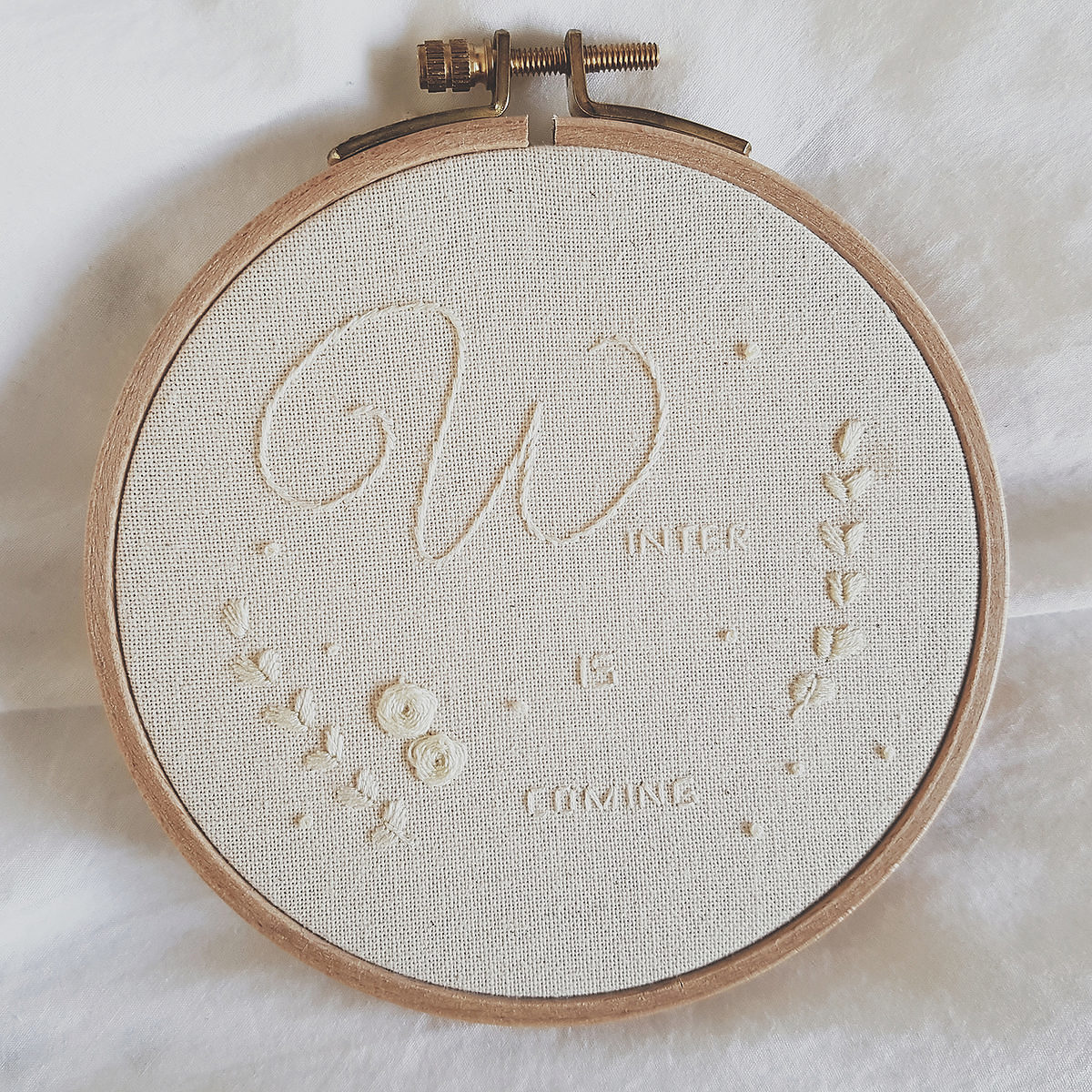 Broderie Blanche : un modèle pour l'hiver
