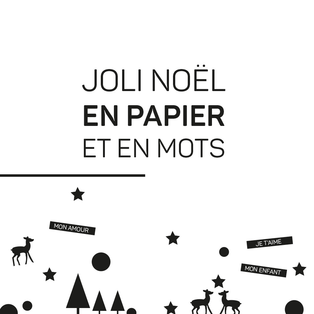Noël en papier { création à imprimer }