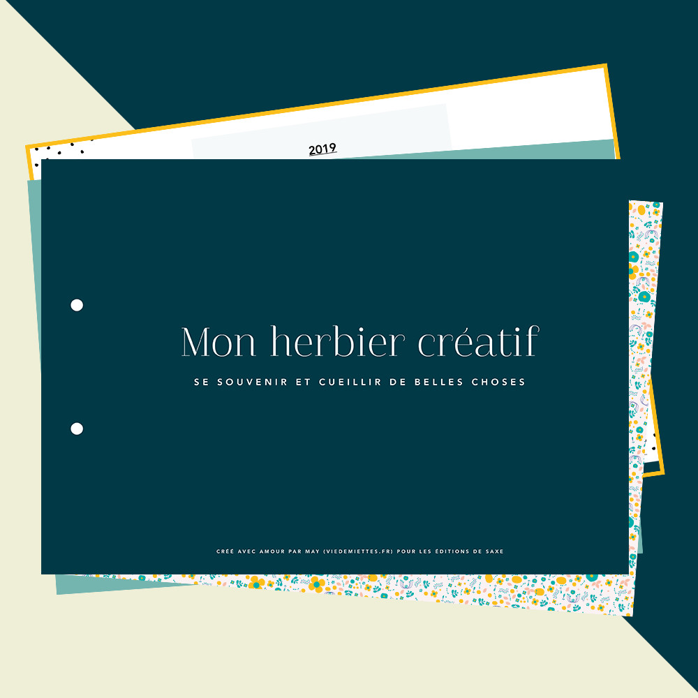 Un carnet créatif à herbier à imprimer