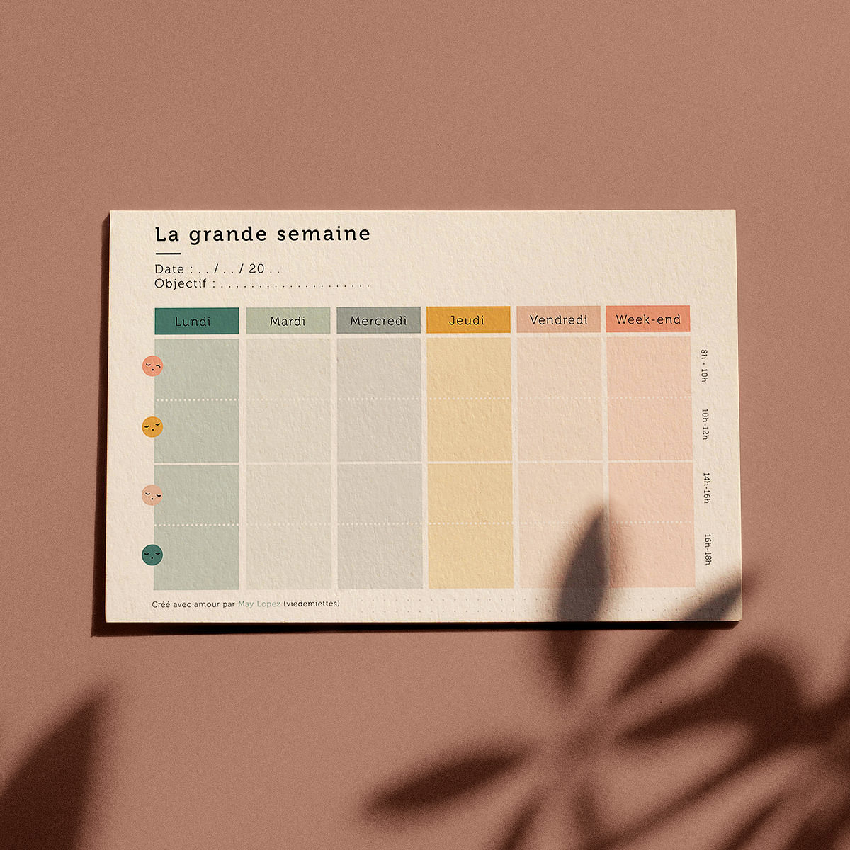 Mon organisateur de la rentrée à imprimer