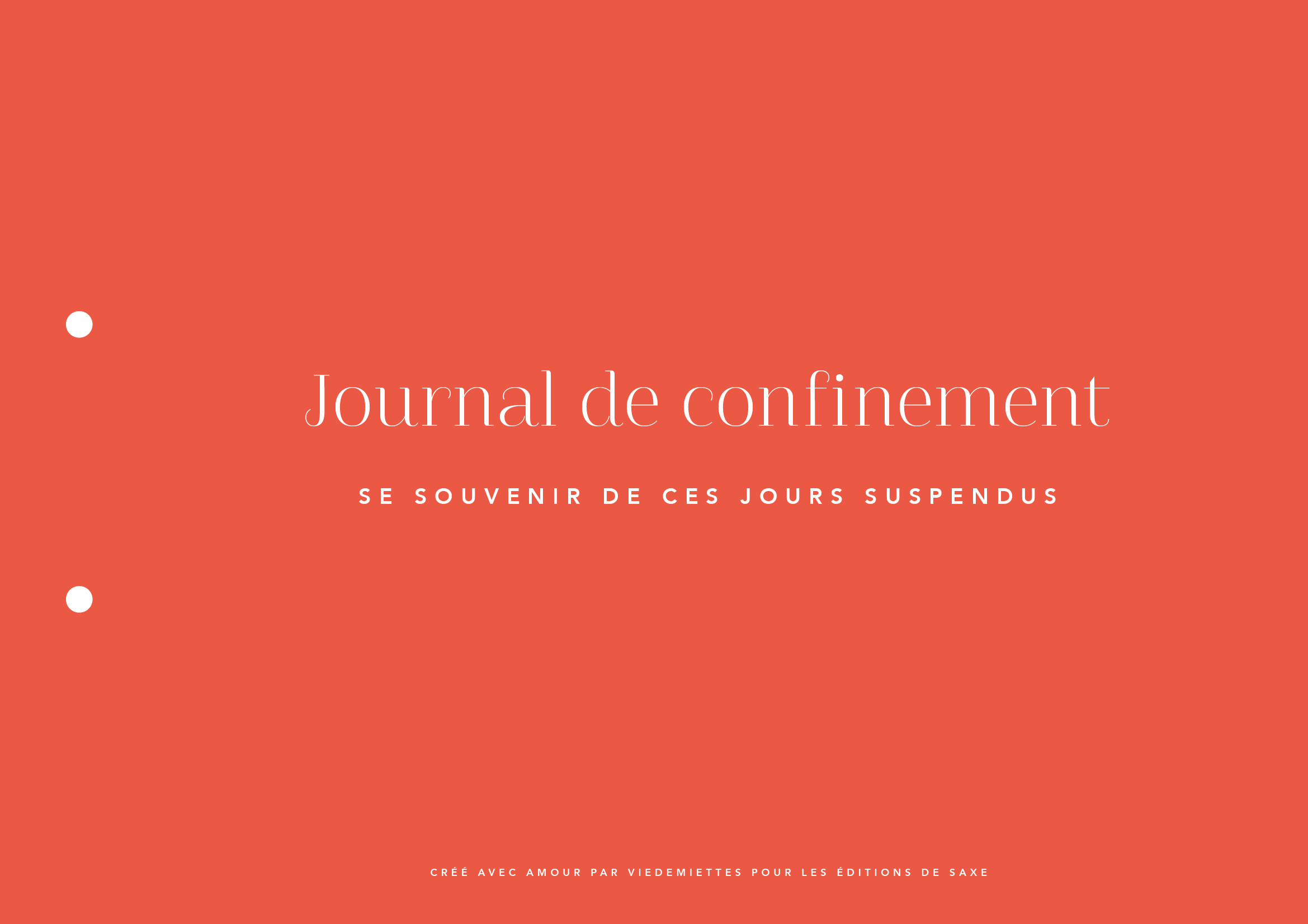 Journal de confinement à imprimer