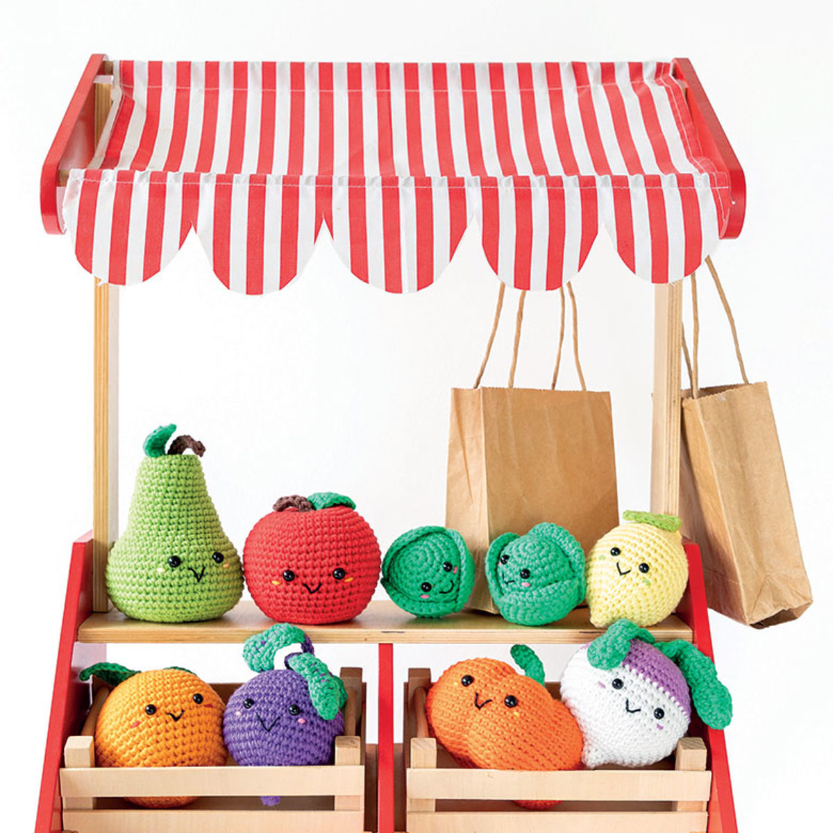 Amigurumi : crochetez 5 fruits et légumes pour une dinette DIY à croquer !