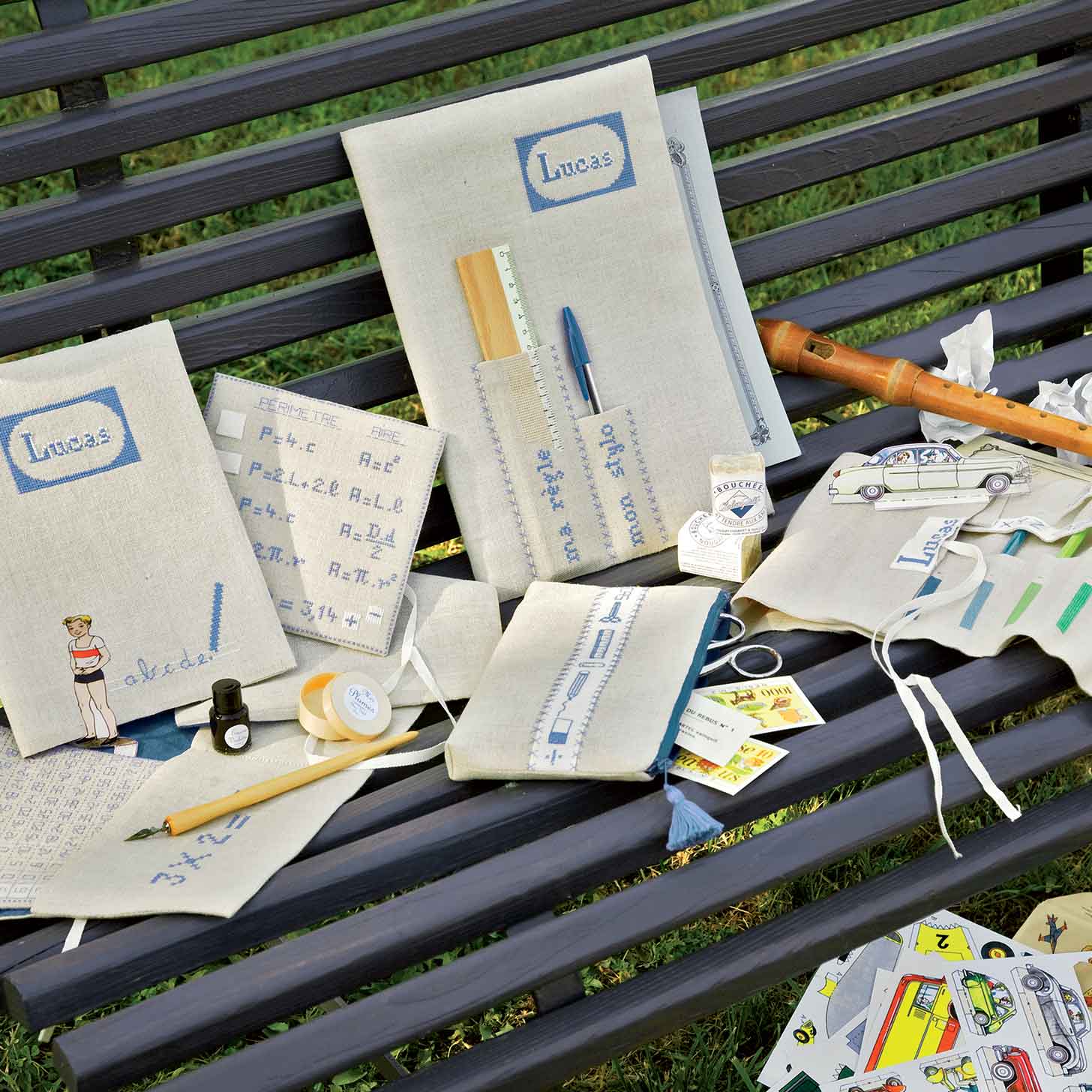 DIY rentrée : personnaliser ses fournitures scolaires avec des idées à broder