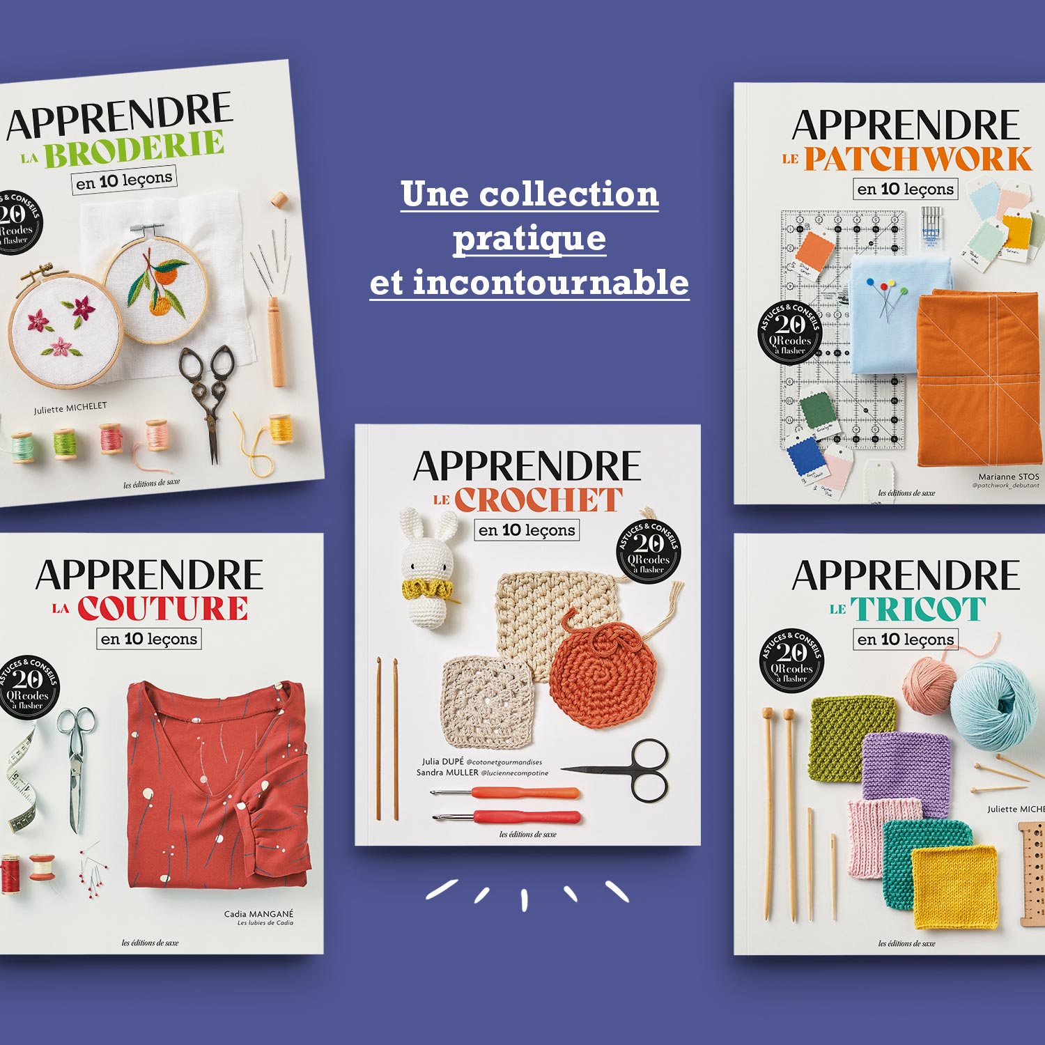 Apprendre à coudre, broder… : facile avec notre nouvelle collection de livres dé