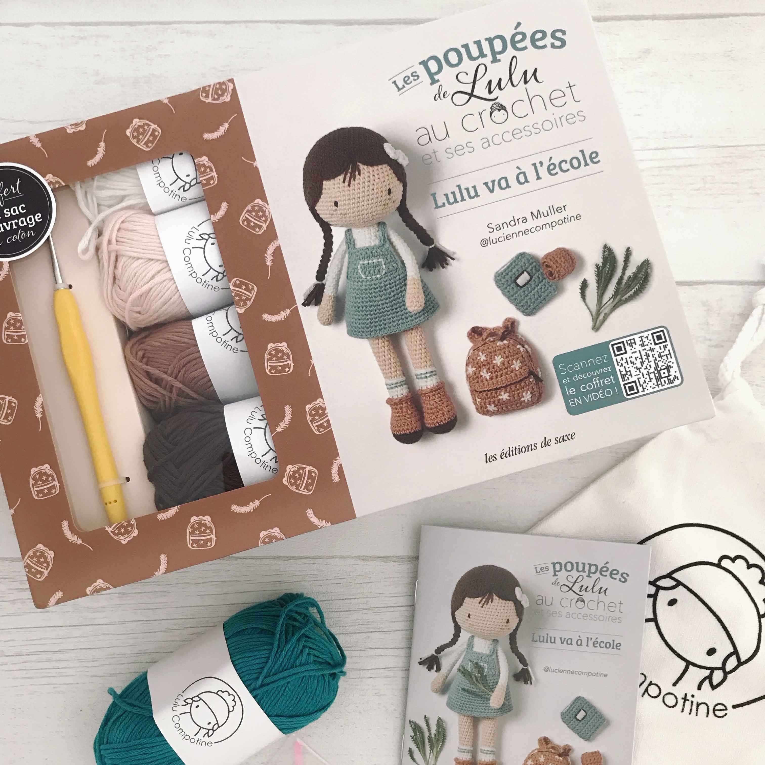 Kit complet poupée au crochet : découvrez notre nouveau coffret Lulu va à l’écol