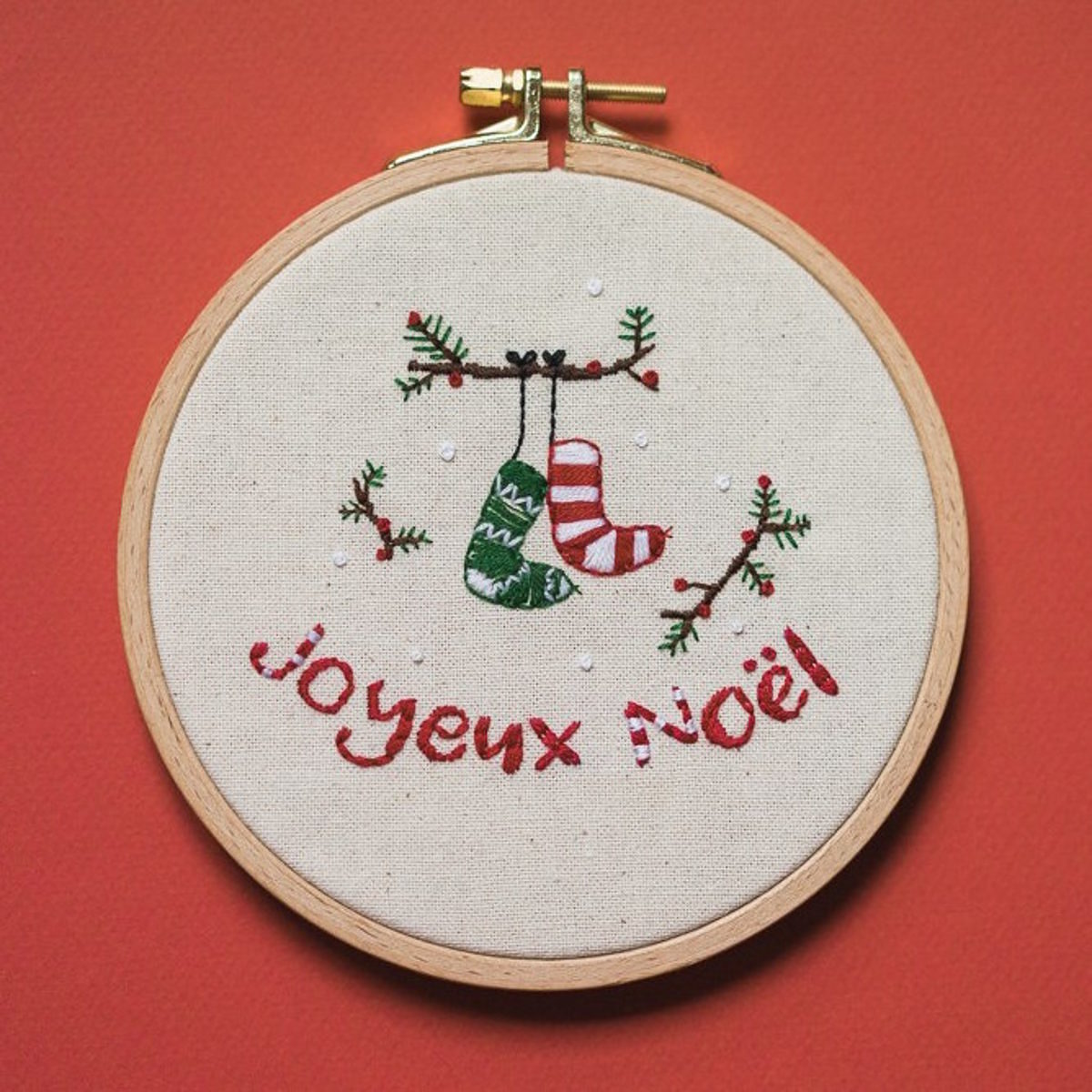 Une broderie de Noël